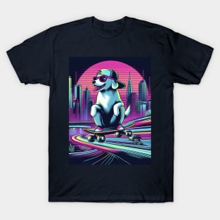 Dog Skateboarding T-Shirt